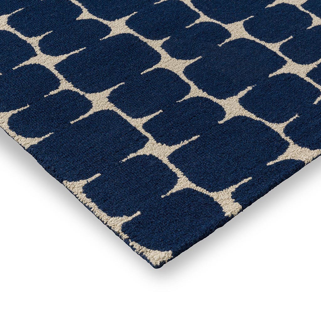 Little Lohko Indigo Teppich | Größe: 250 x 350 cm
