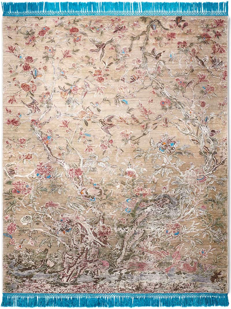 Original auf Creme Teppich