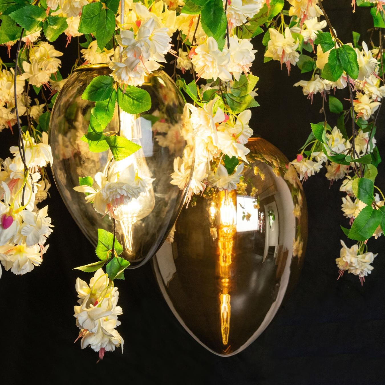 Crystal Egg Cascade Kronleuchter