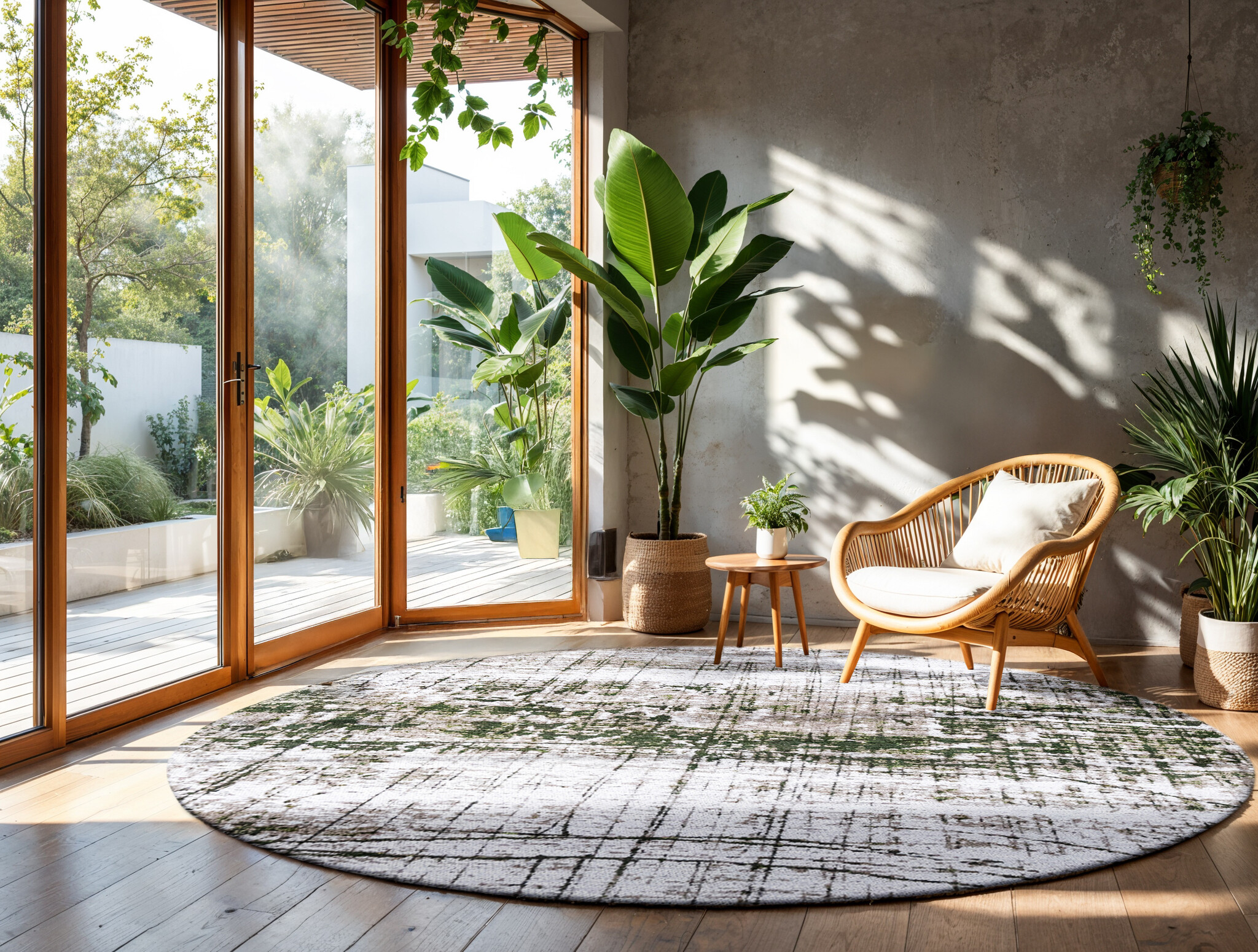 Central Green 9797 Runder Teppich | Größe: Ø 240 cm