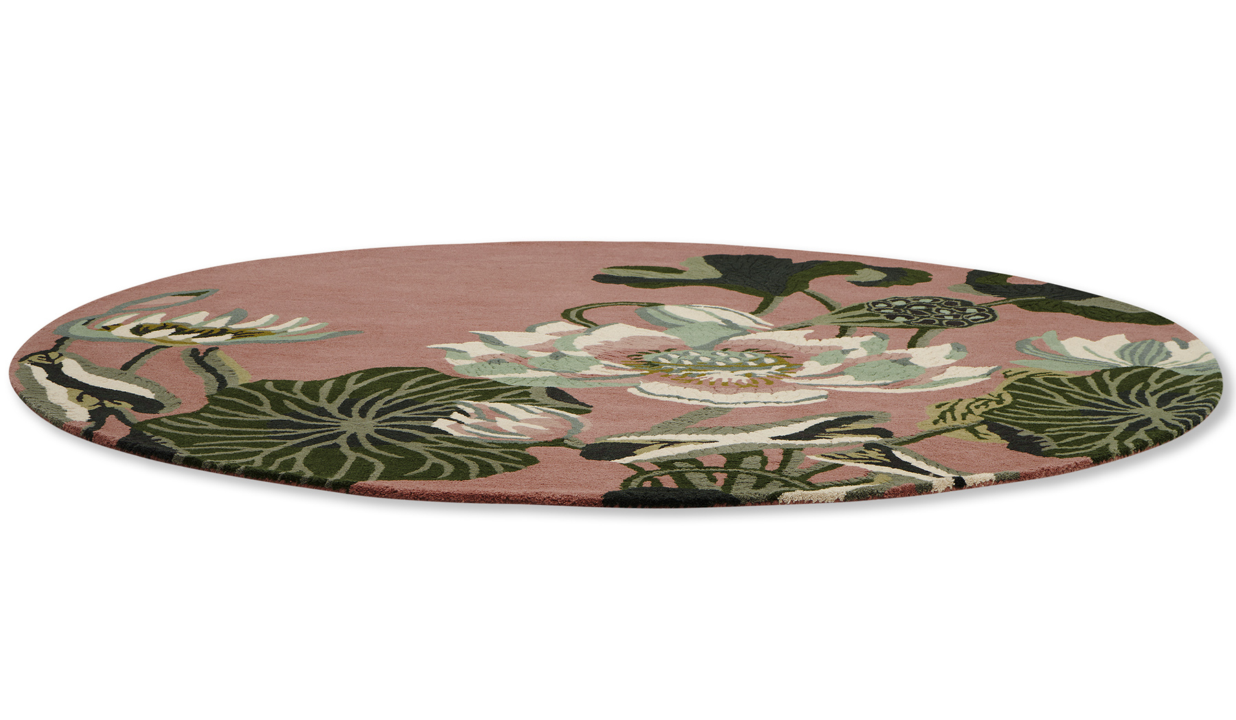 Waterlily Dusty Rose 38602 Runder Teppich | Größe: Ø 200 cm