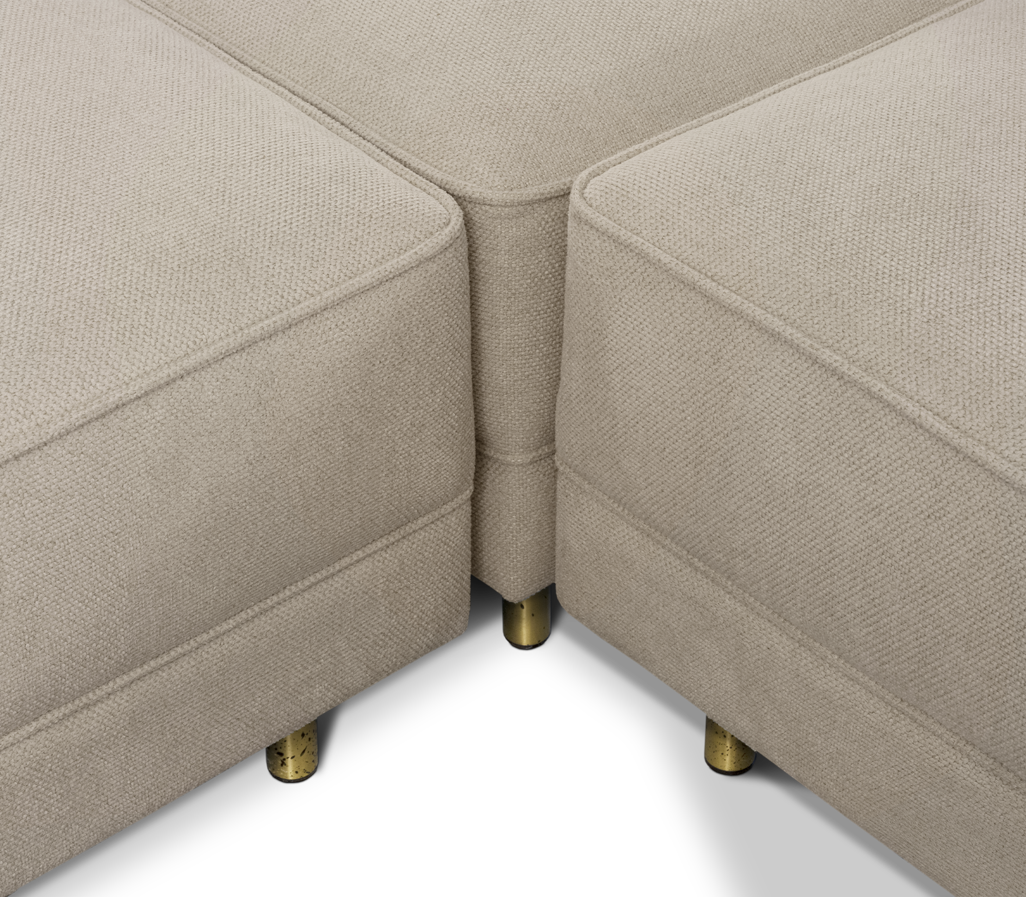 Imperia Creme‑Modulares Sofa