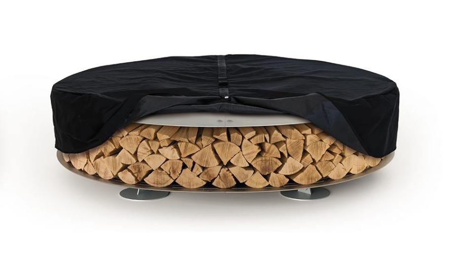Zero Stahl‑Feuerstelle | Fertigstellung: Corten | Dimensions: Ø 100 cm