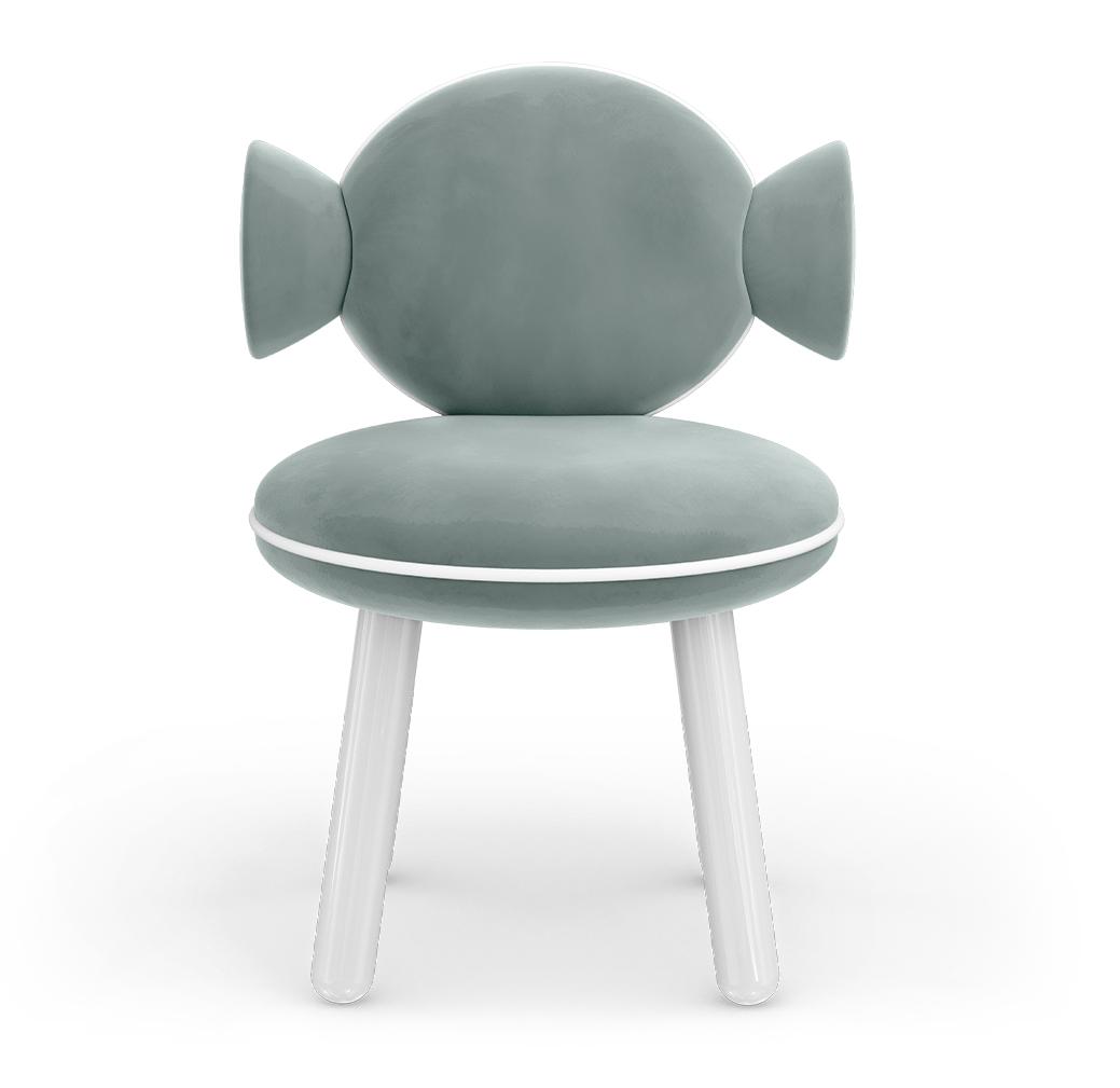 Lollipop blauer Pouf‑Sessel