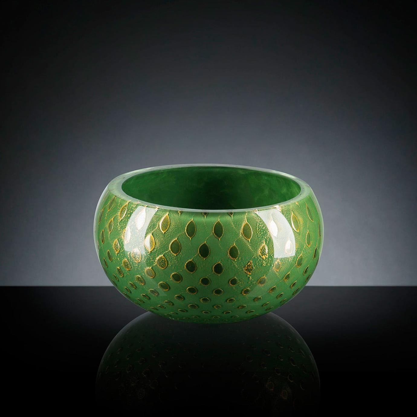 Mocenigo Dark Green Gold Schale