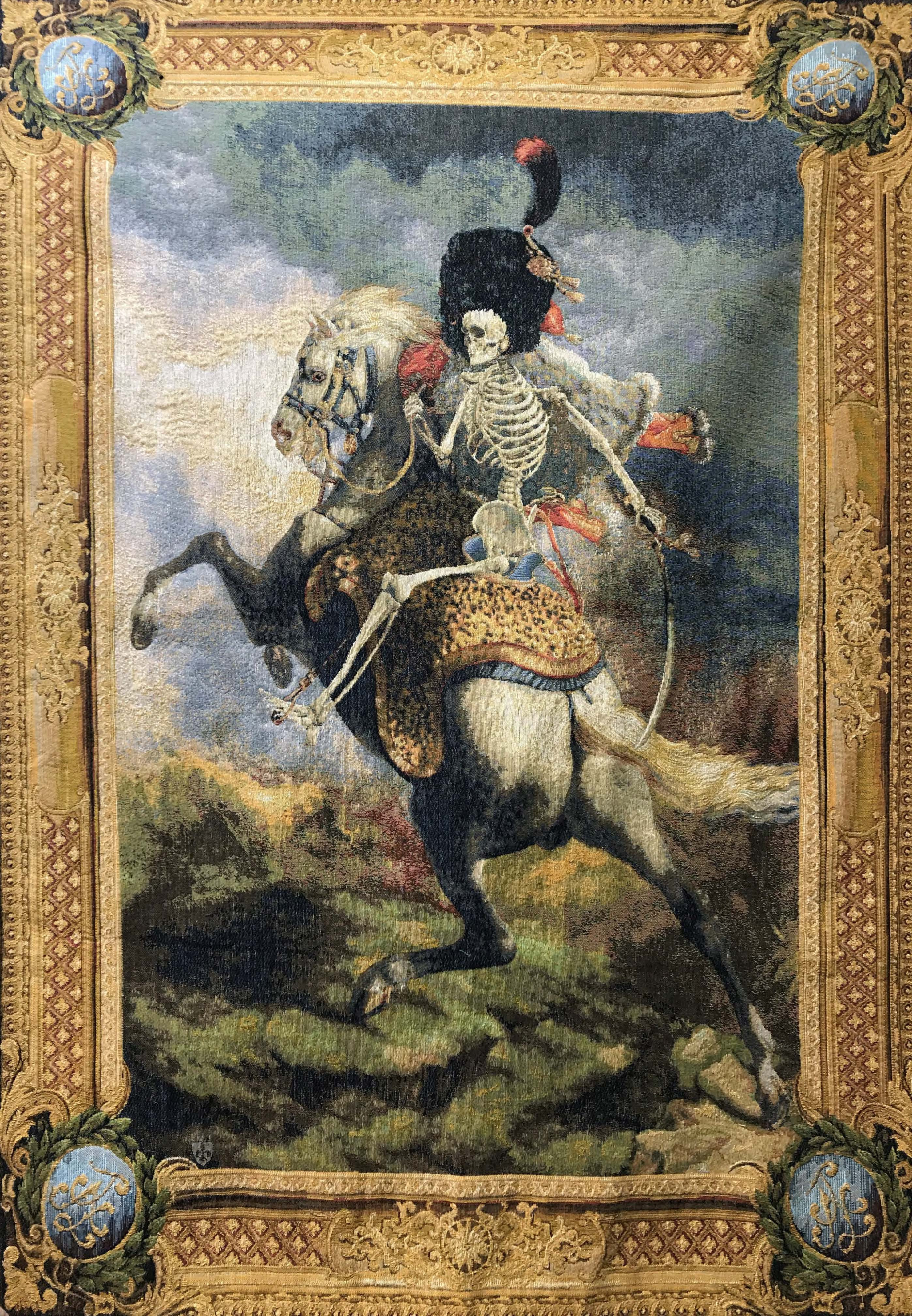 Skelettreiter Wandteppich | Größe: 110 × 150 cm