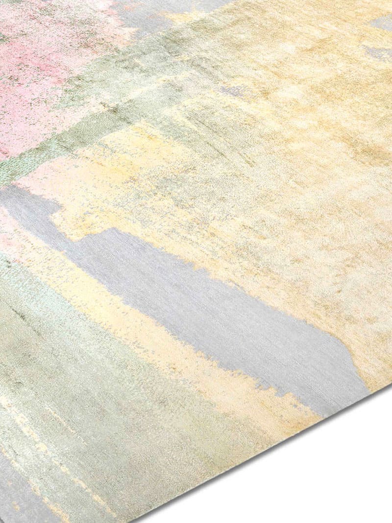 Pastel Sun auf Hellgrau Teppich | Größe: 140 x 210 cm