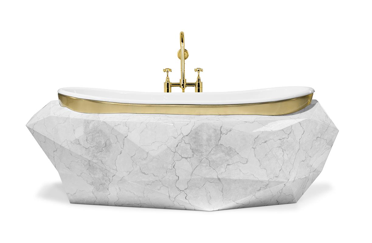 Edelstein-Kunstmarmor Badewanne