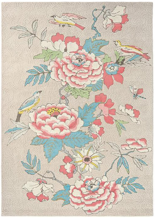 Paeonia Coral 37902 Teppich | Größe: 120 x 180 cm