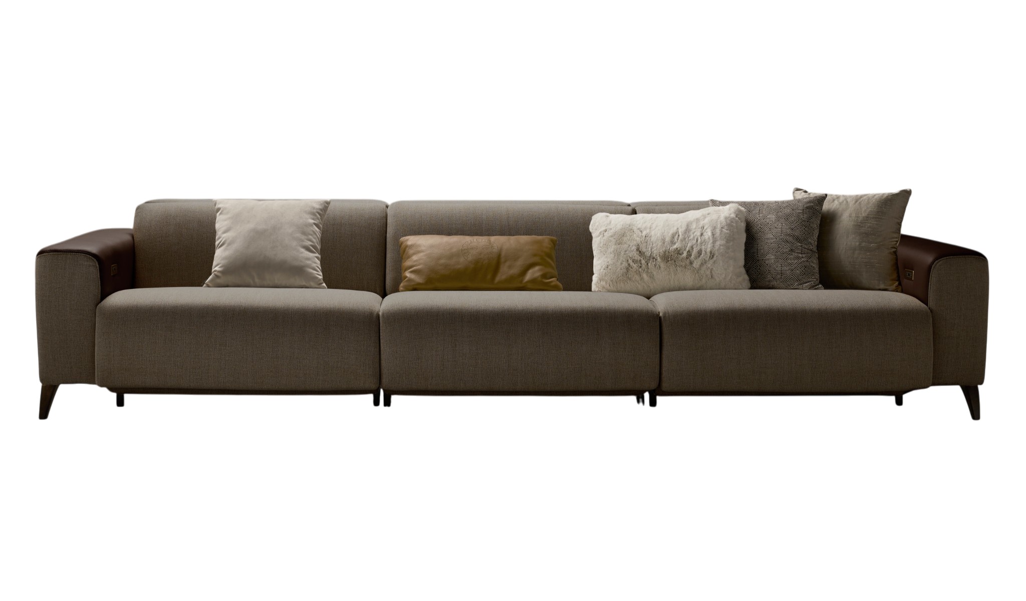 Atlanta Graues 3-Sitzer Relaxsofa