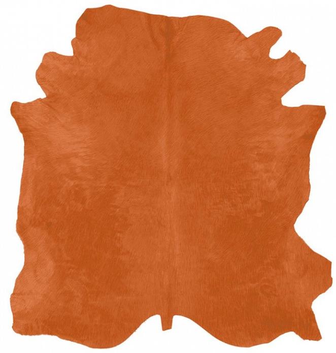Orange Natur Kuhfell | Größe: 200 x 240 cm
