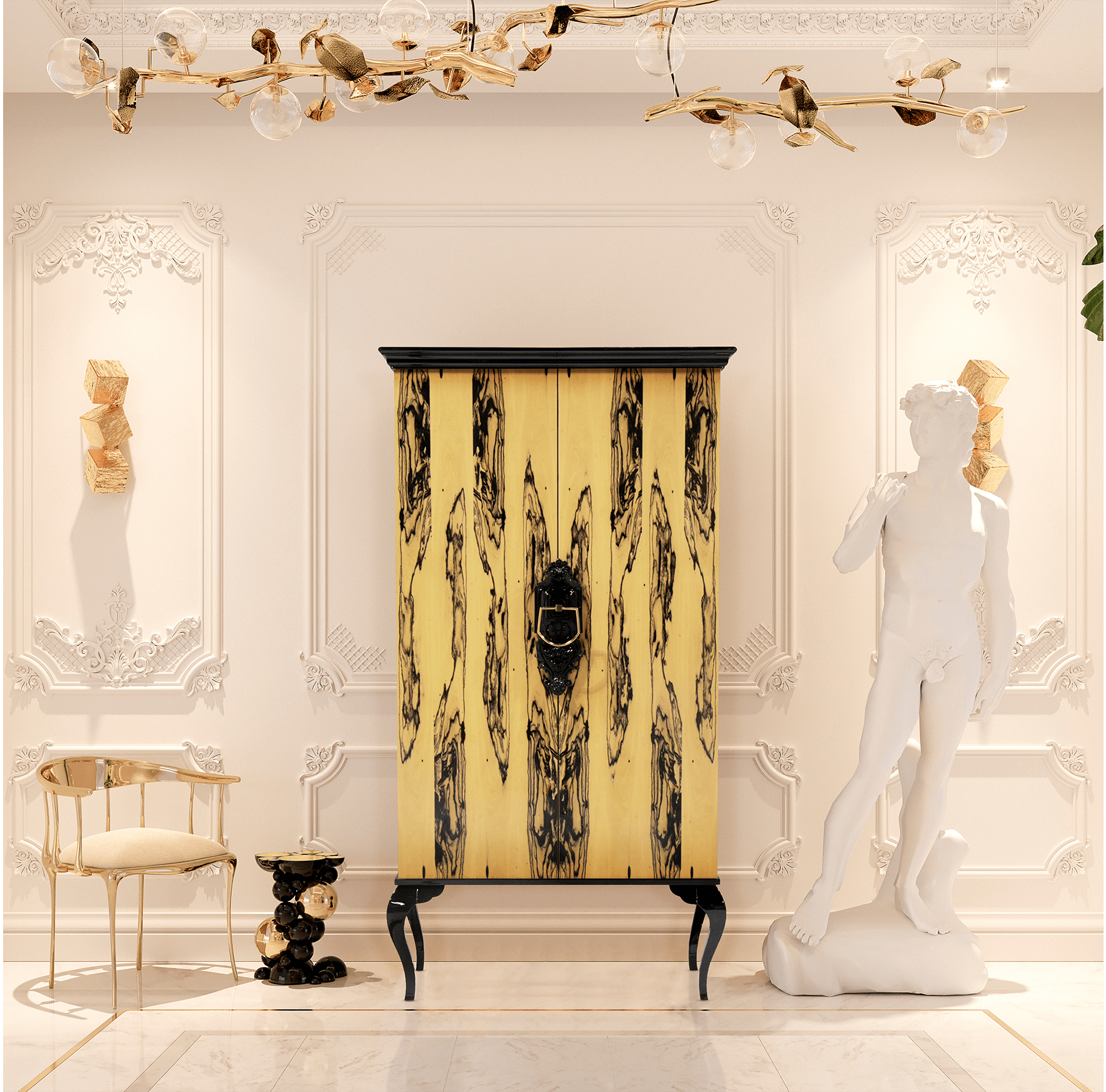 Louvre Ebenholz Royal‑Schrank