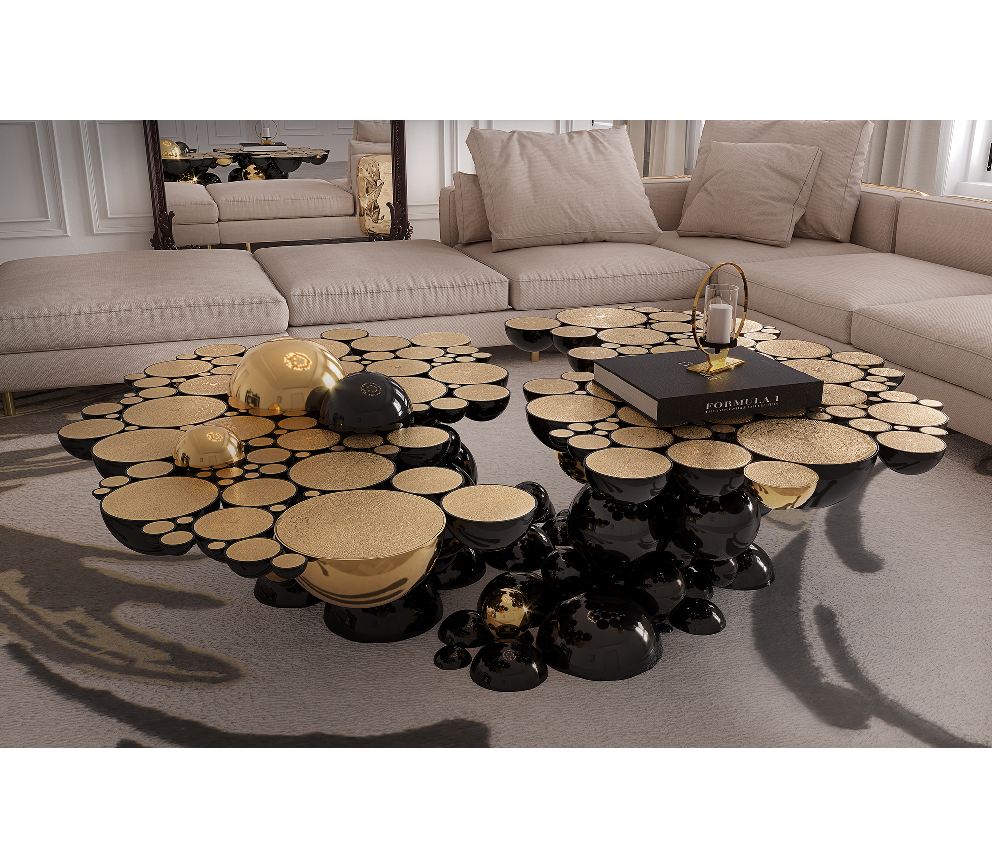 Orbit Luxus‑Couchtisch