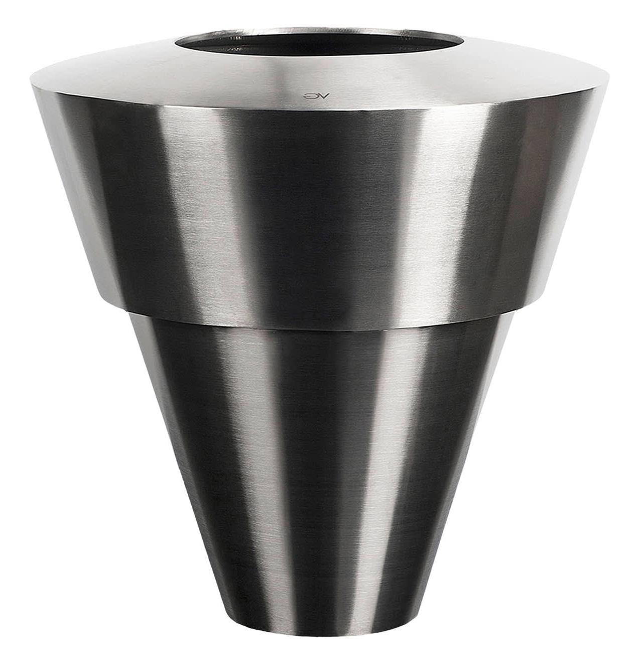 Kleine Vase aus Edelstahl