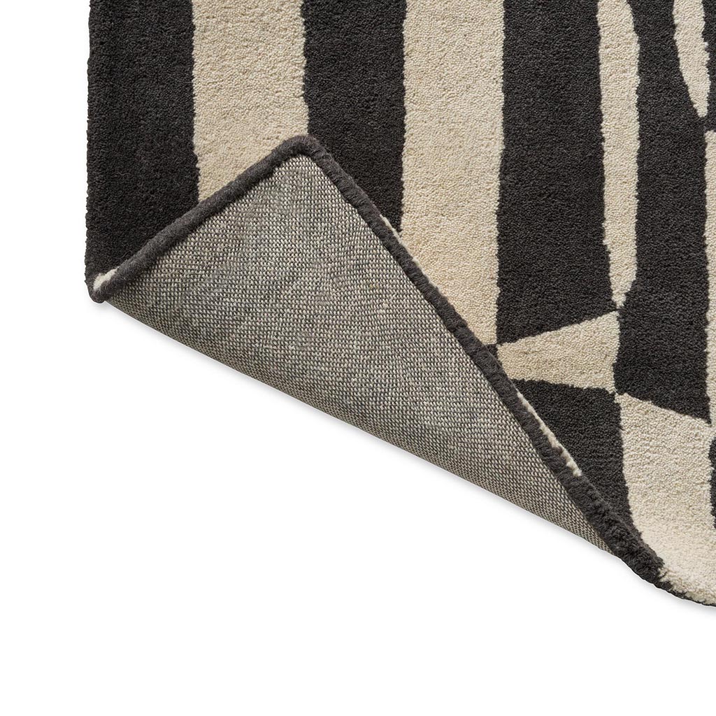 Lohko Stripe Charcoal Teppich | Größe: 120 × 180 cm