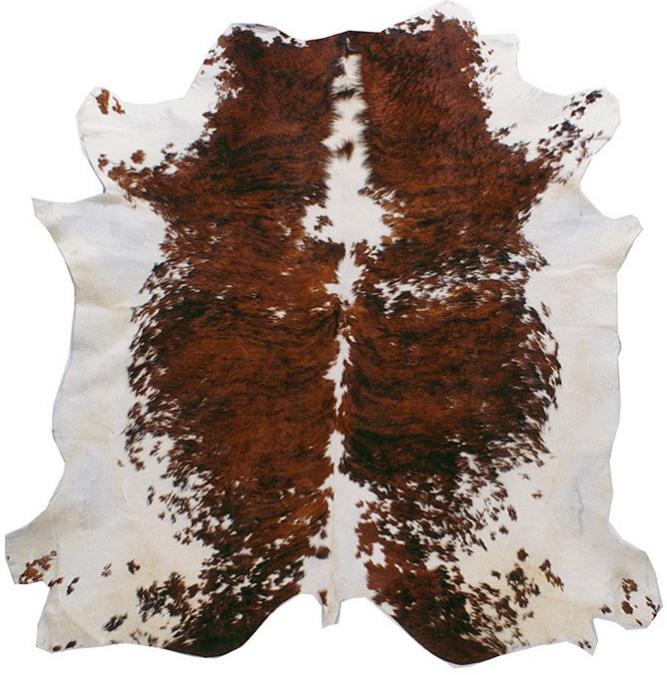 Braun & Weiß Natur Kuhfell | Größe: 200 x 240 cm