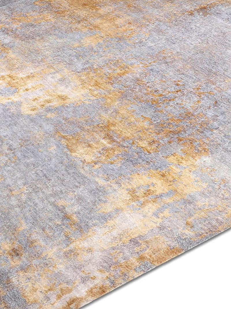 Stereo Gold auf Grau Mix Teppich