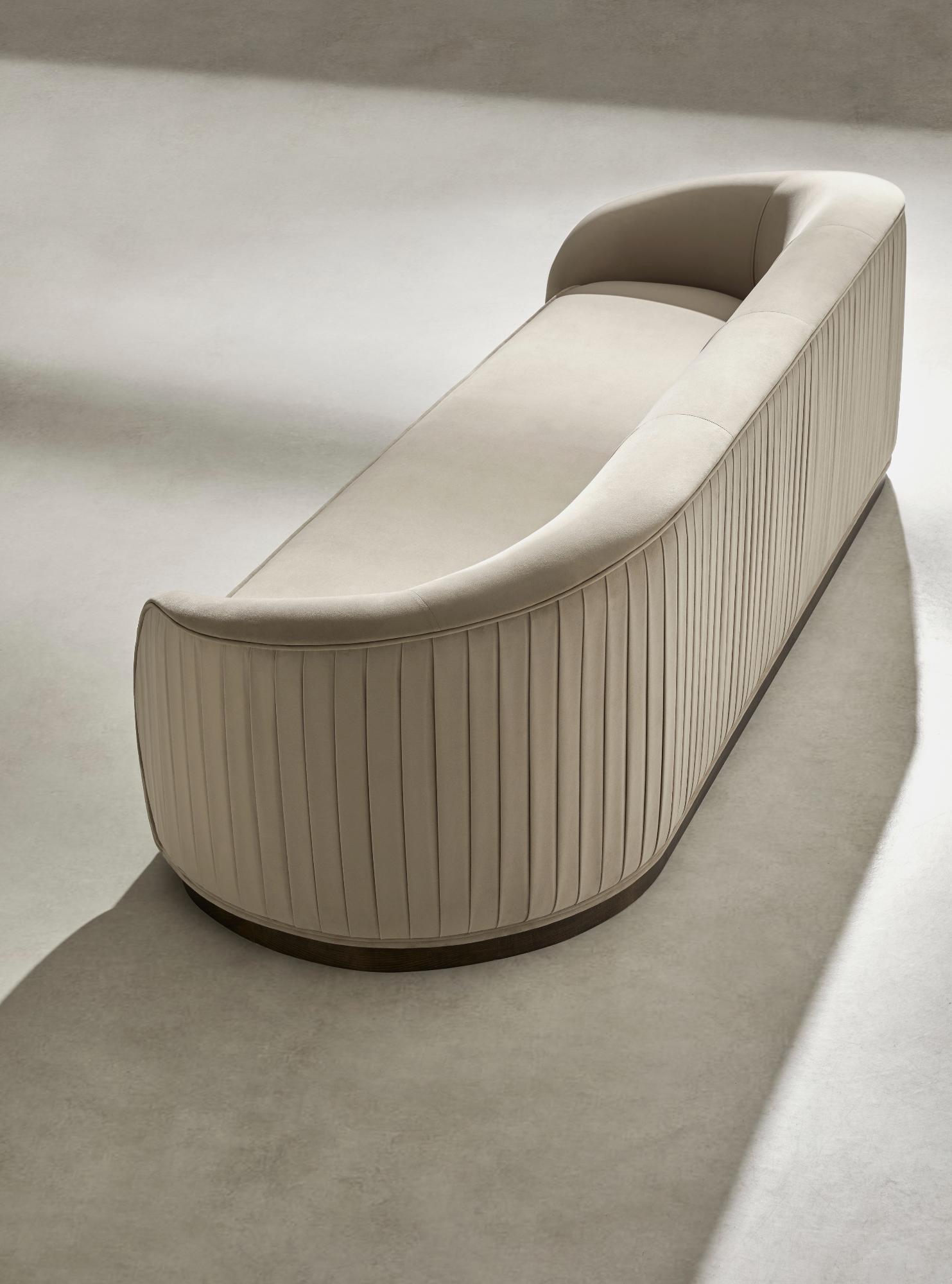 Abano Beiges Großes Sofa