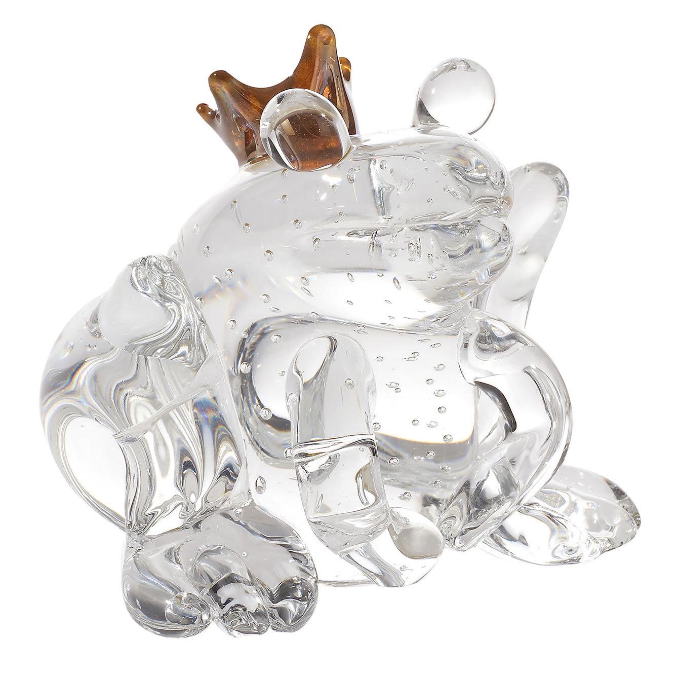 Glasfigur Froschprinz