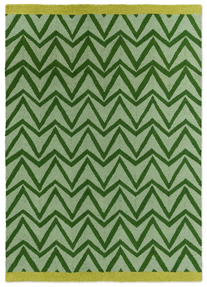 Dhurrie Green Outdoor-Teppich | Größe: 160 x 230 cm