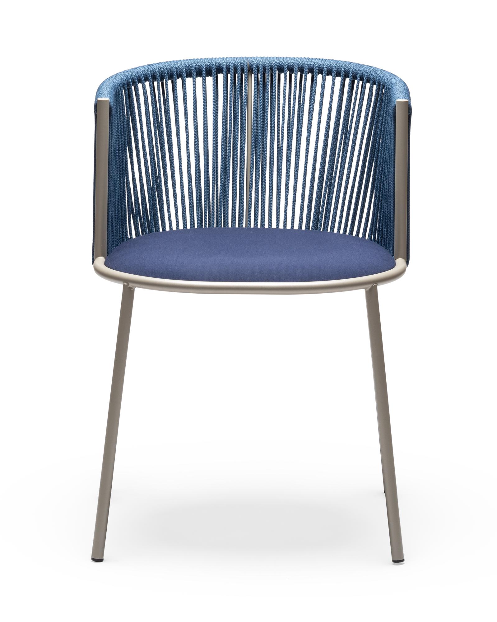 Millie SP Blauer Outdoor-Stuhl
