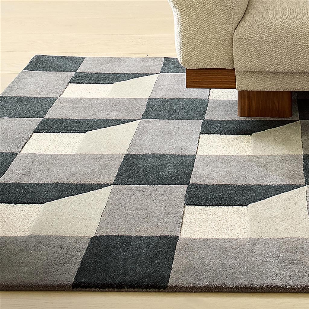 Blocks Slate Teppich | Größe: 140 x 200 cm