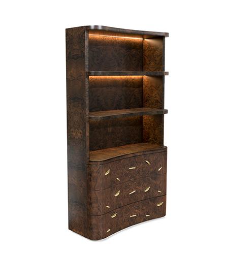 Designer-Holz-Bücherregal