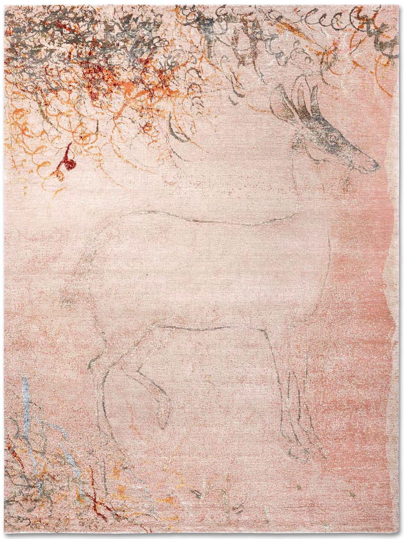 Antelope Modified on Peach Teppich