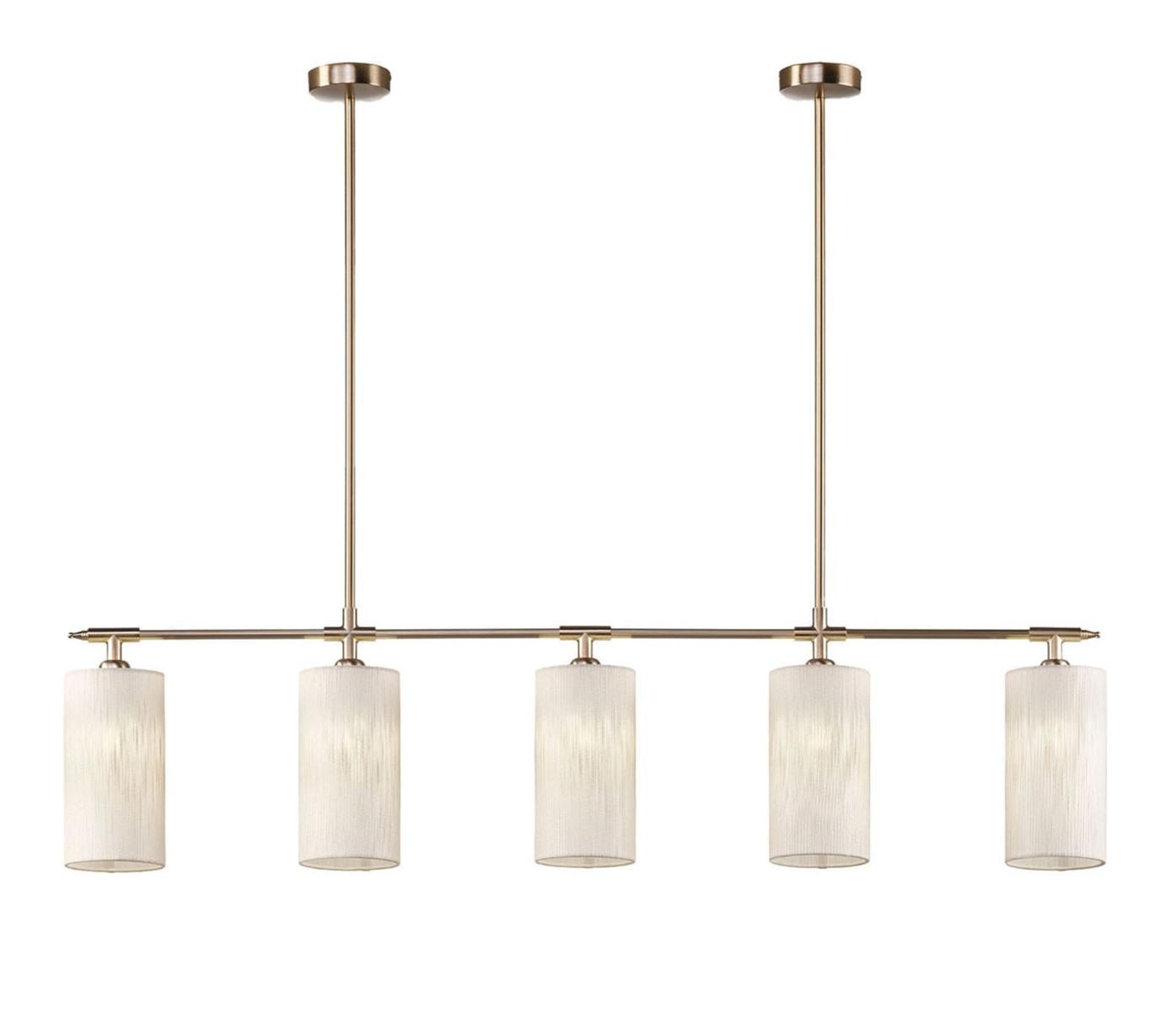 Soft Gold Messing Linearer Kronleuchter