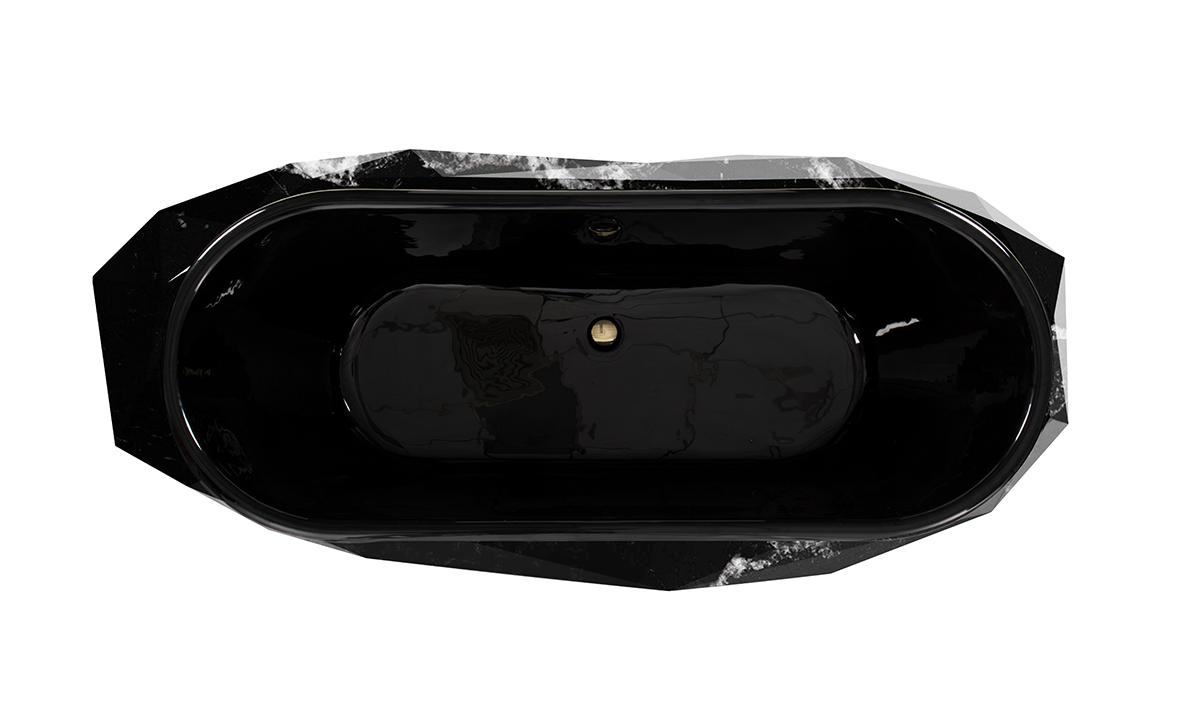 Edelstein-Kunstmarmor Badewanne