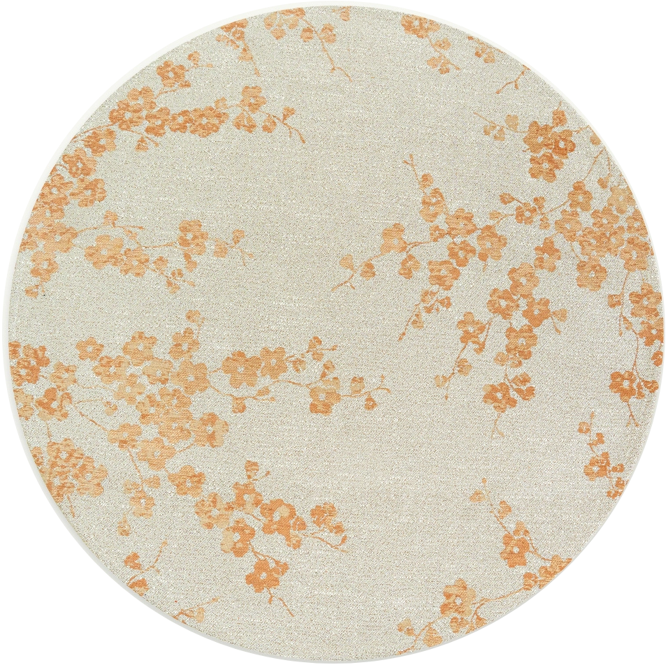 Petal Dew 9834 Runder Teppich | Größe: Ø 140 cm