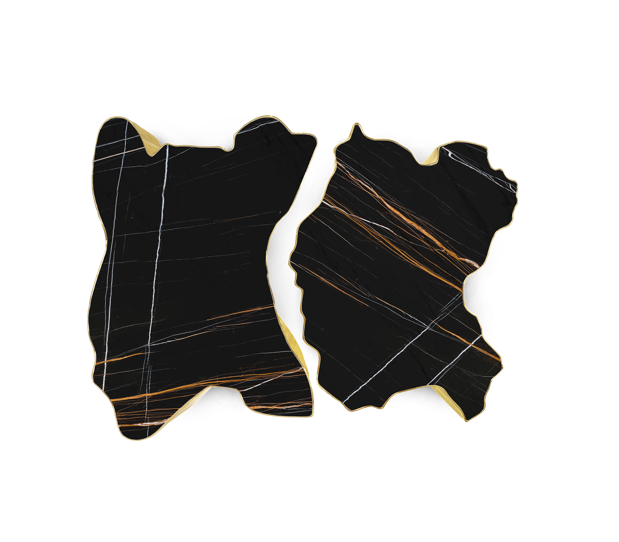 Paradise Nero‑Marmor‑Tisch | Dimensions: B 138 x T 95 x H 36 cm