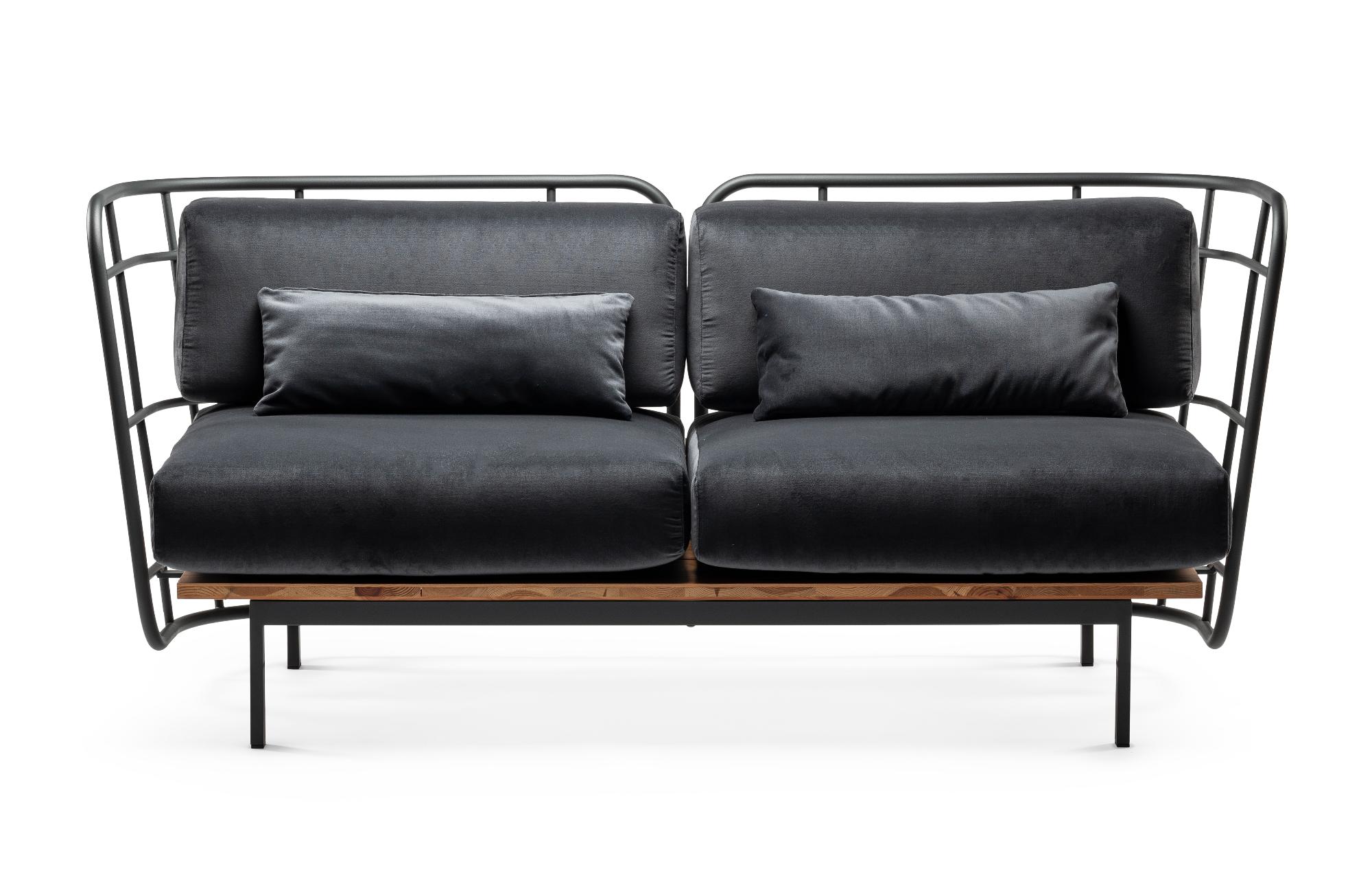 Jujube D Schwarzes Outdoor-Sofa