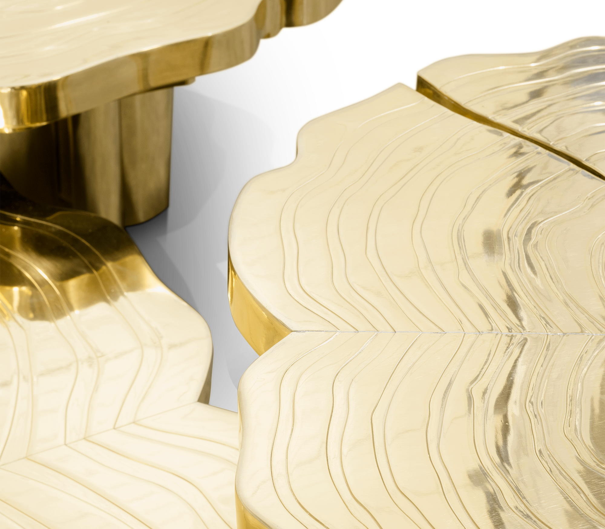 Fortuna Gold 3‑teiliges Couchtisch‑Set