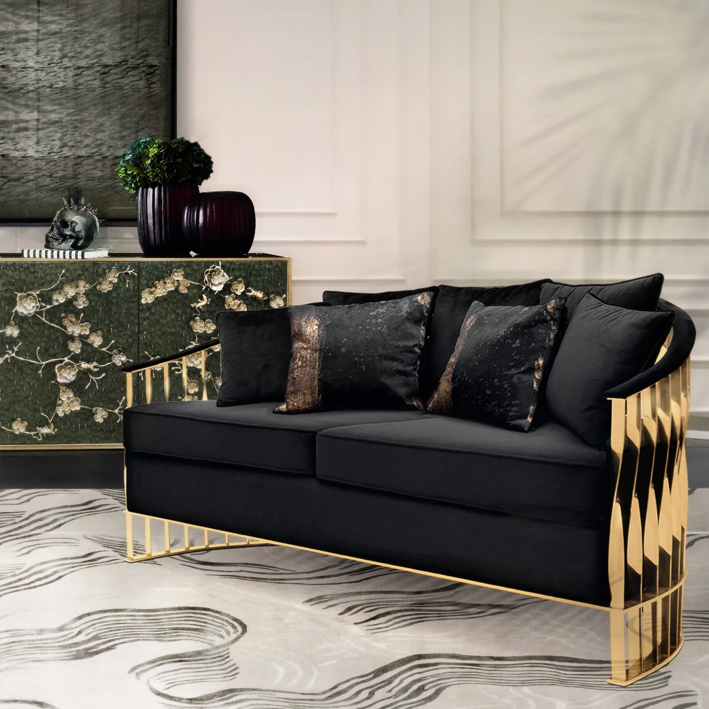 Mirage Pfauenfeder‑Schrank