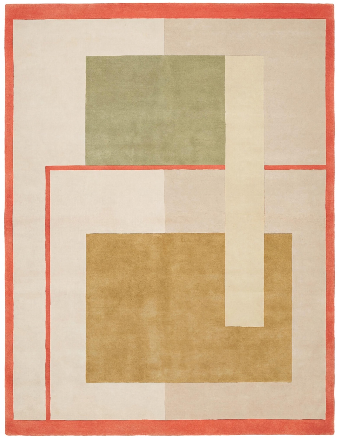 Geometric Block Sand Teppich