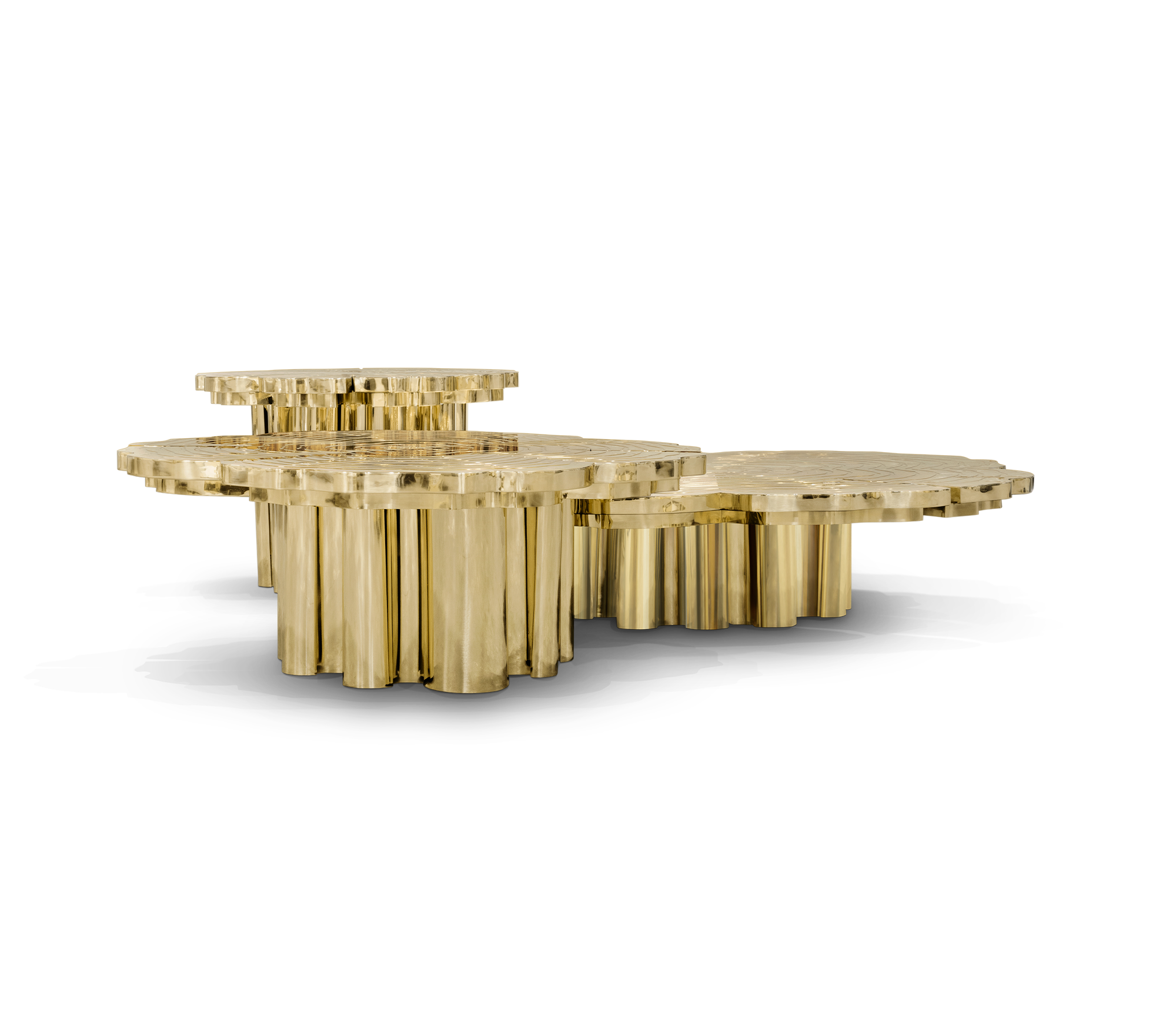 Fortuna Gold 3‑teiliges Couchtisch‑Set
