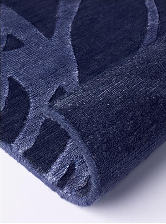 Modern Handgeknüpft Blau Teppich | Größe: 200 x 300 cm