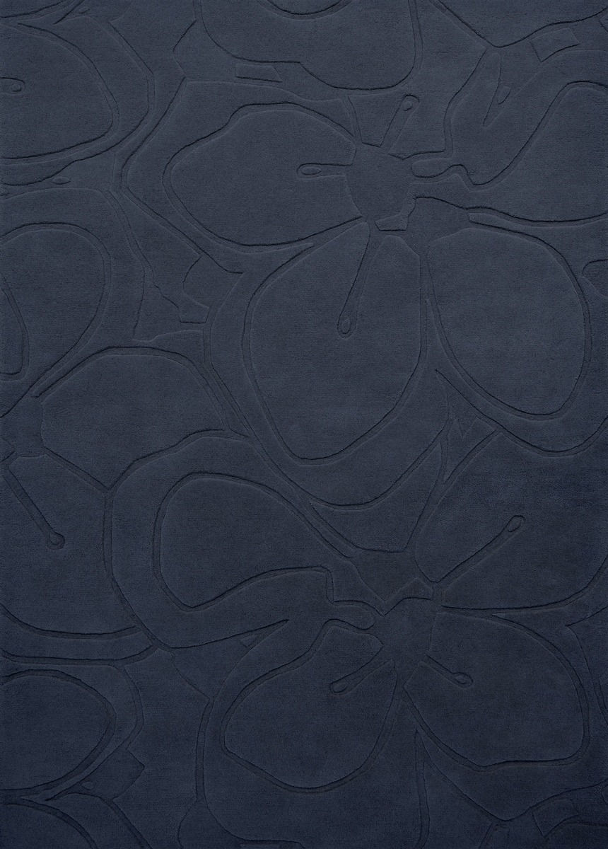 Romantic Magnolia Dk Blue 162708 Teppich | Größe: 250 x 350 cm
