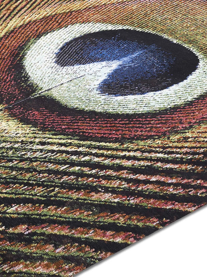 Feathers Mr Big Original auf Schwarz Teppich | Größe: 305 x 427 cm