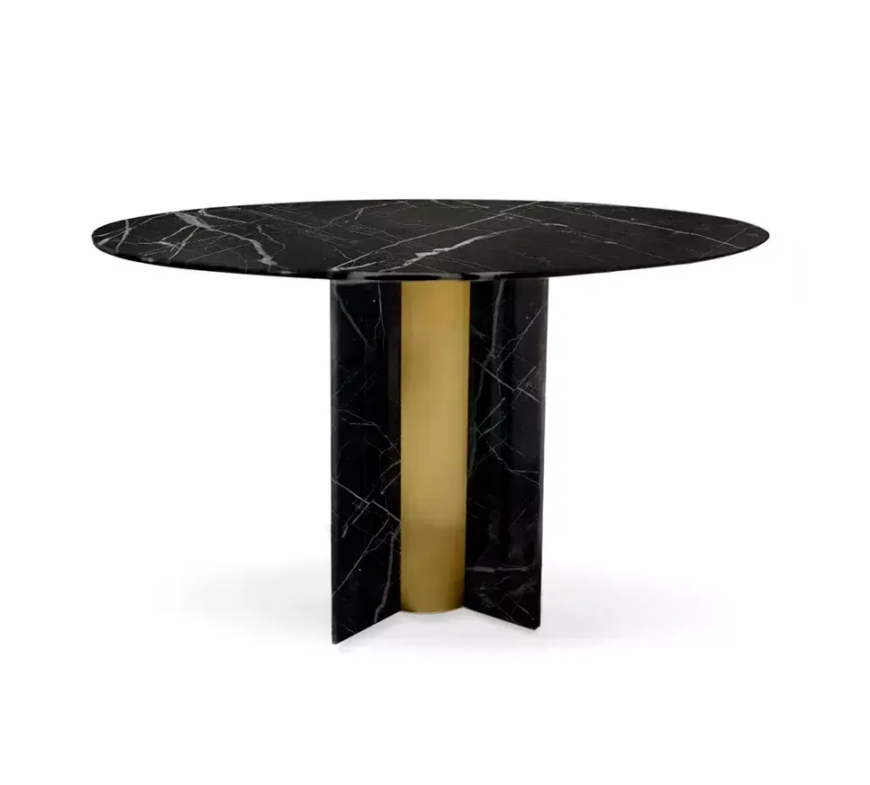 Parisian Nero Marquina‑Marmor‑Esstisch