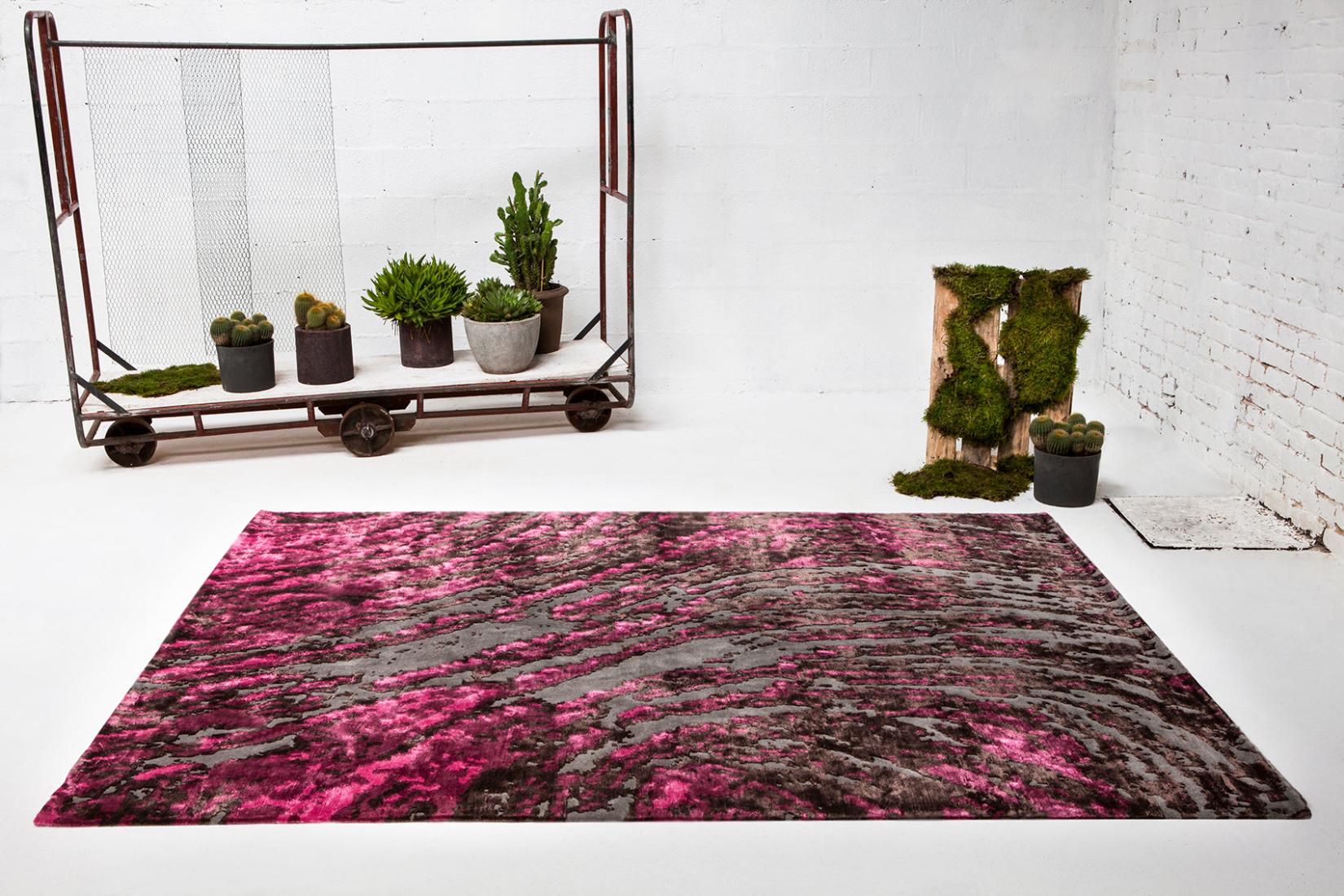 Grass Pink Fuchsia Teppich | Größe: 200 x 300 cm
