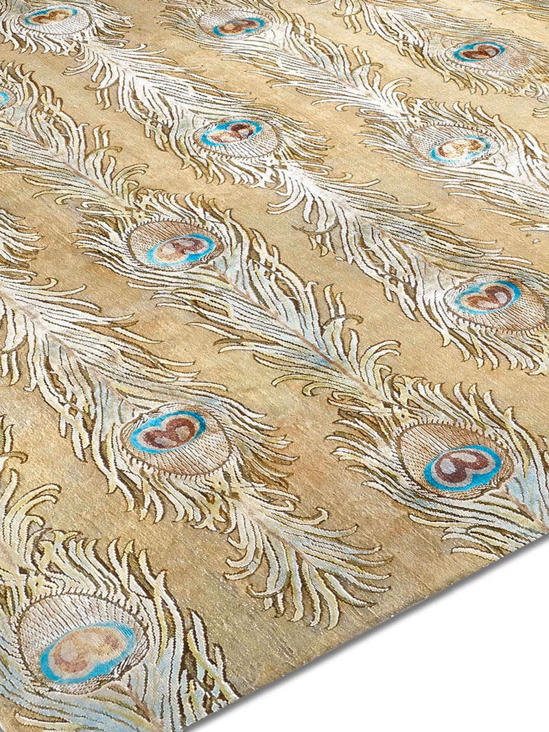 Feathers Lane Original auf Ex Light Blue Teppich