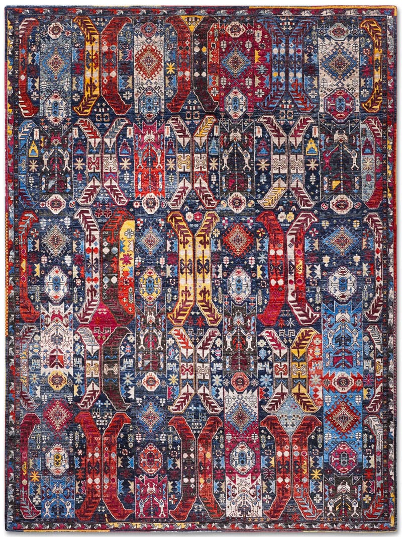 Soul Color auf Dunkelblau Teppich | Größe: 122 x 183 cm