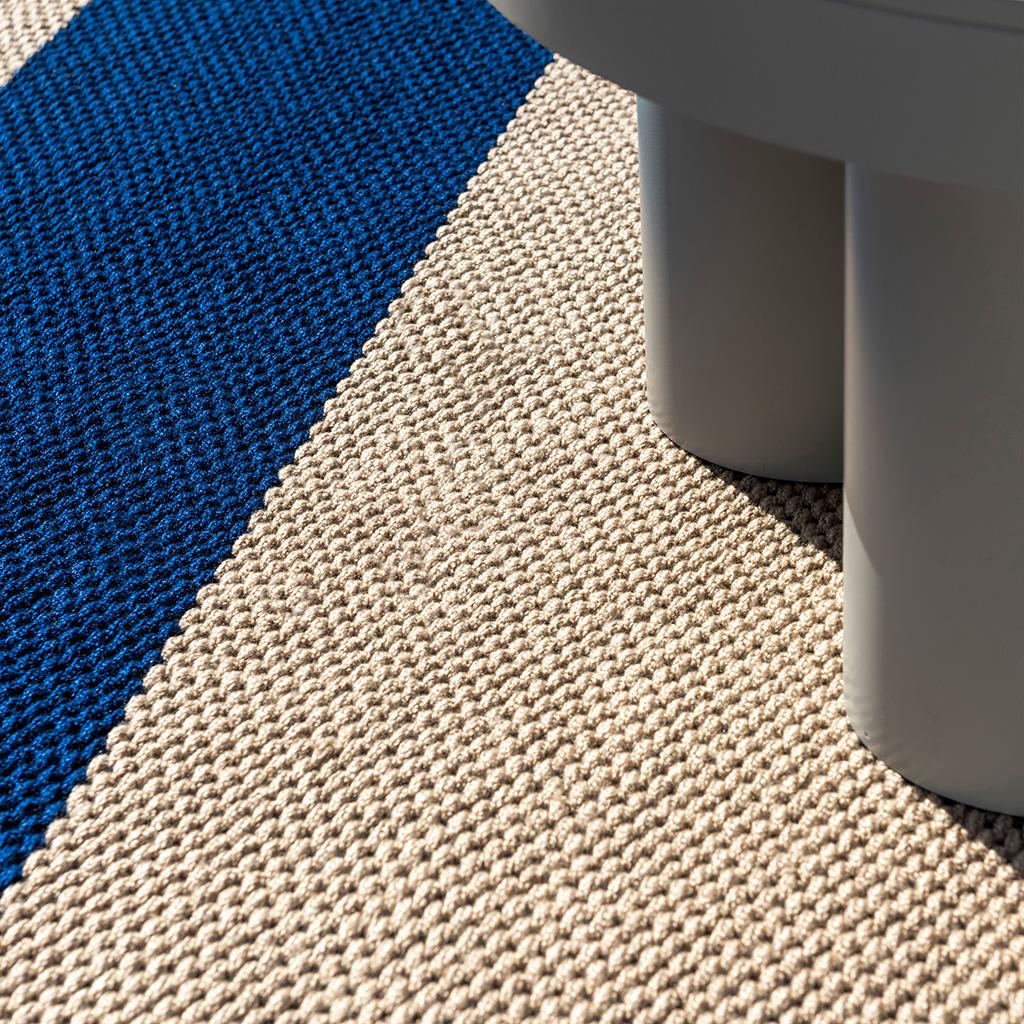 Deck Elektroblau Outdoor 496708 Teppich | Größe: 140 x 200 cm