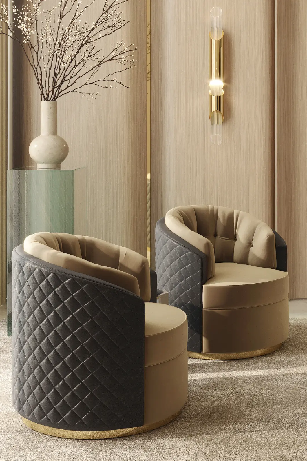 Luxe Drehbarer Sessel