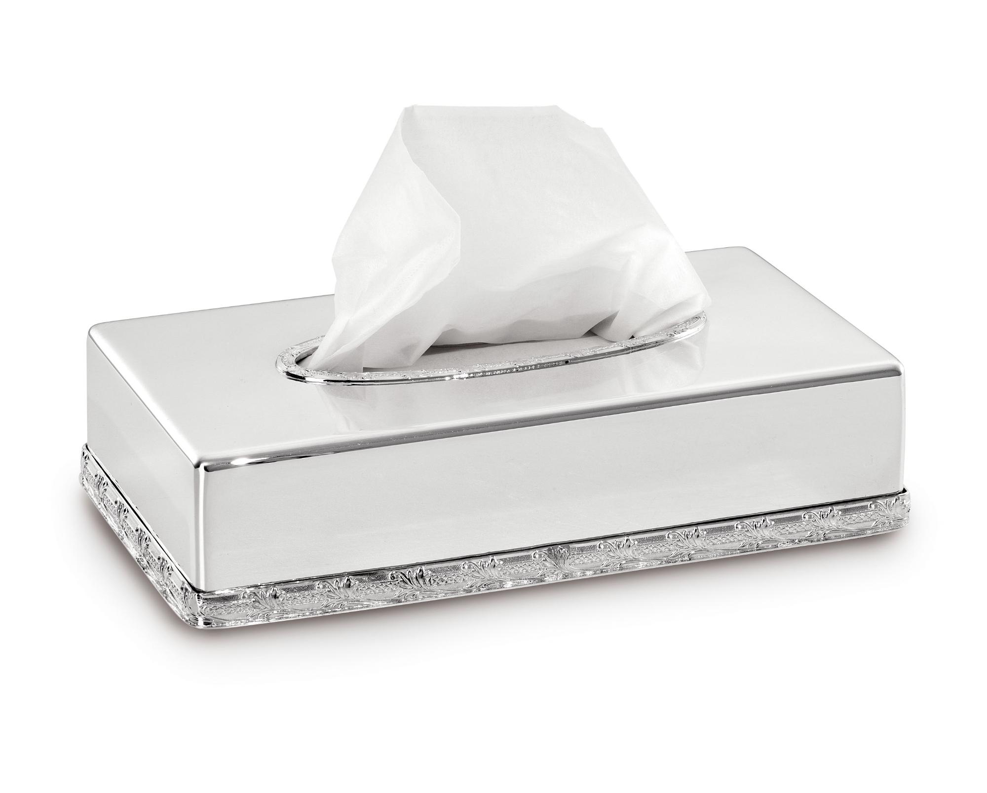 Versilberter Serviettenhalter