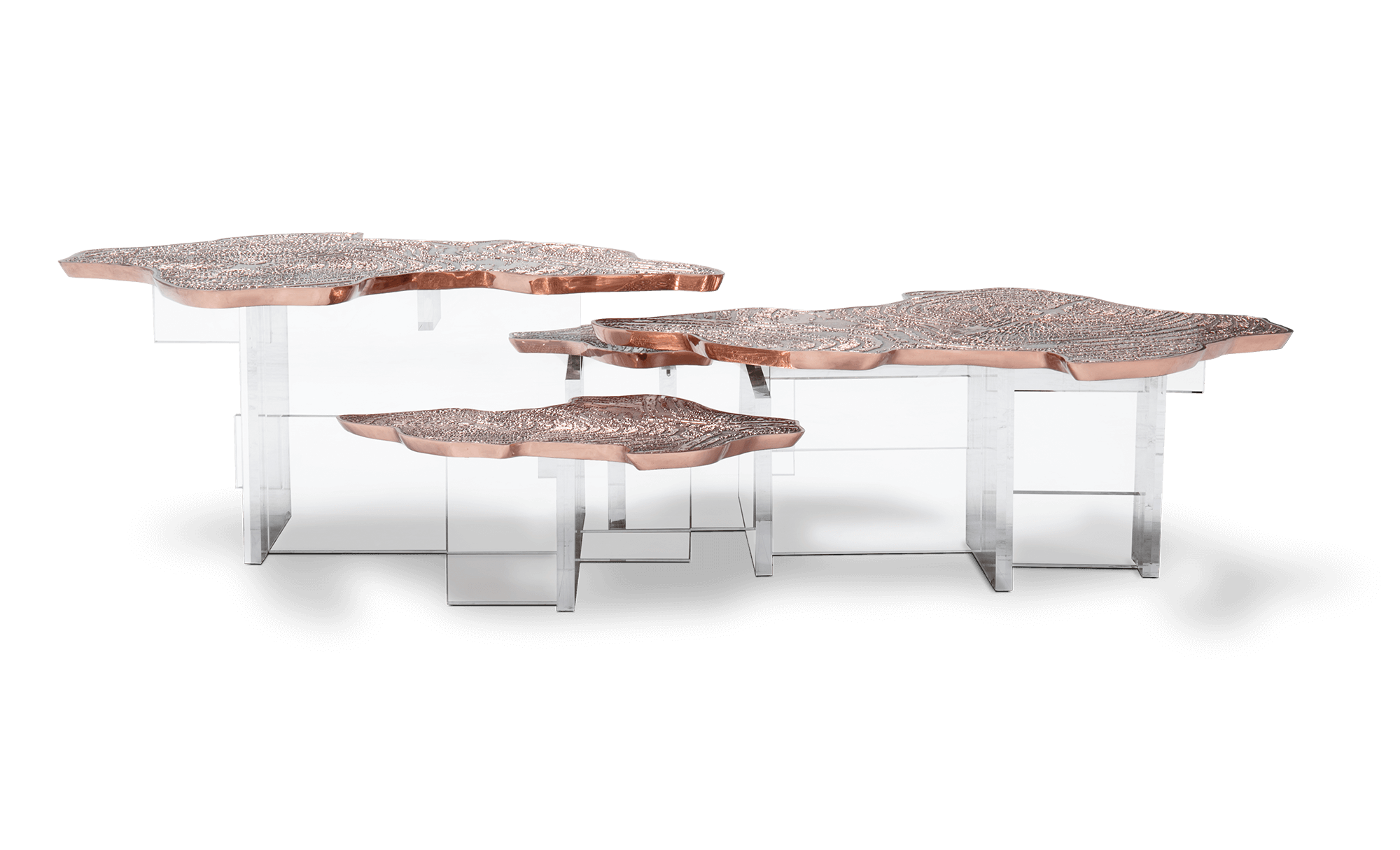 Caspian Kupfer Couchtisch