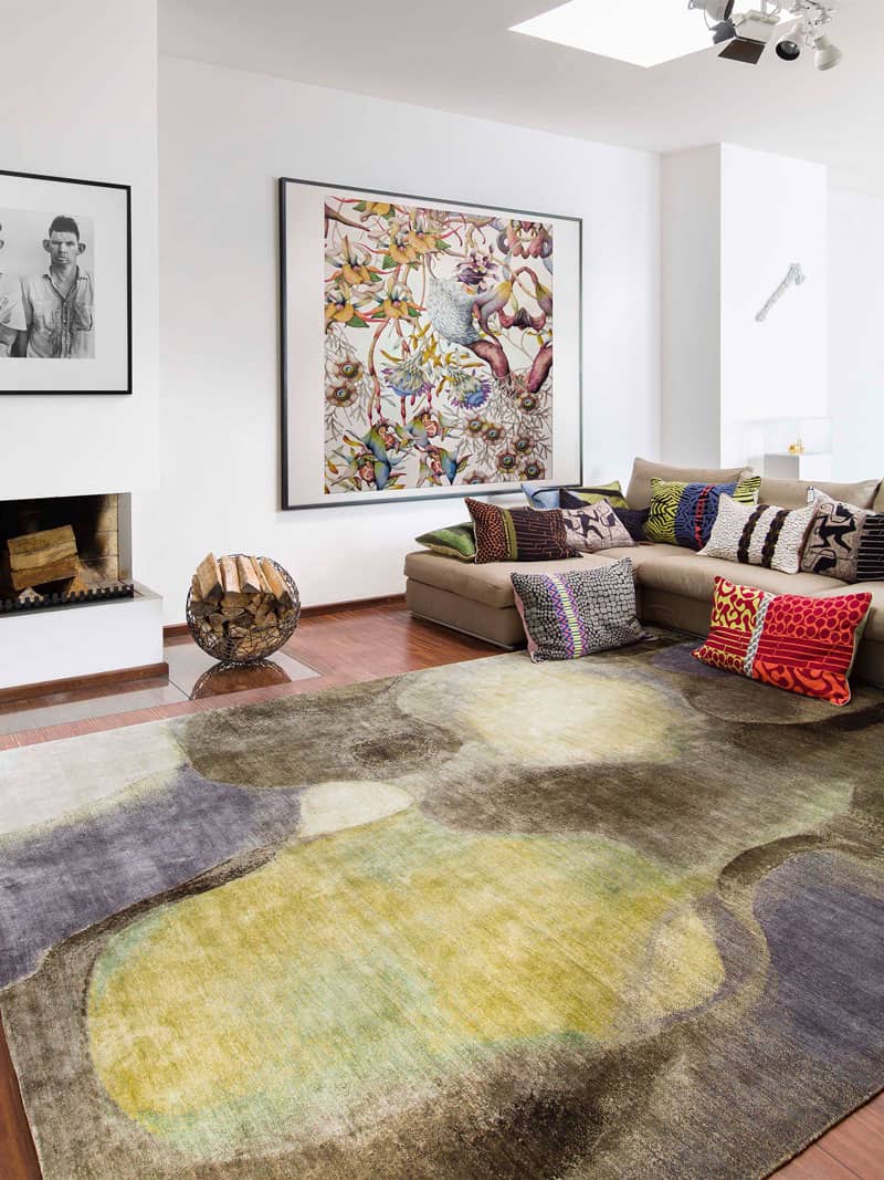 Olive Mauve Teppich | Größe: 300 x 400 cm