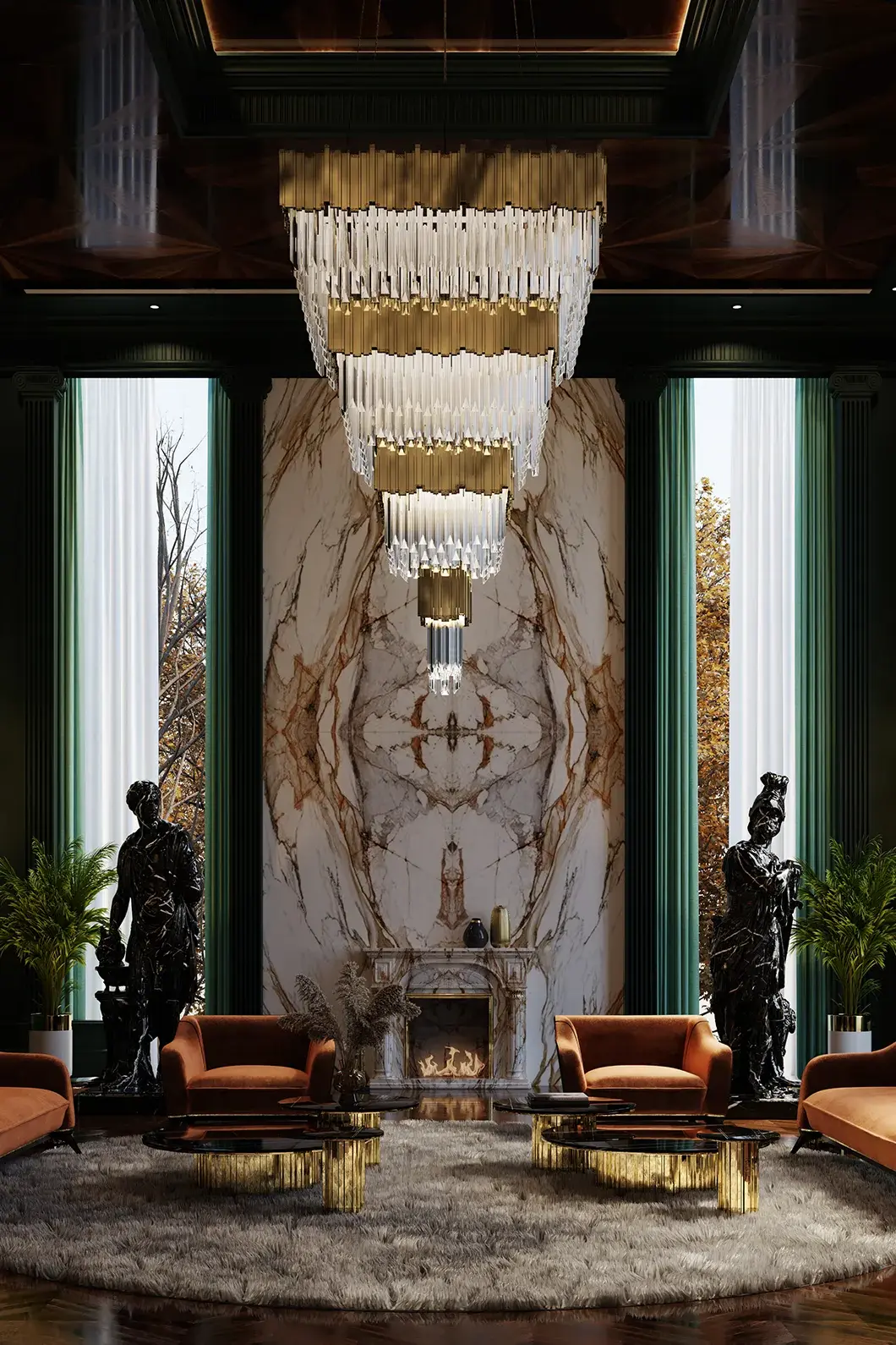 Imperial Quadratischer Kronleuchter